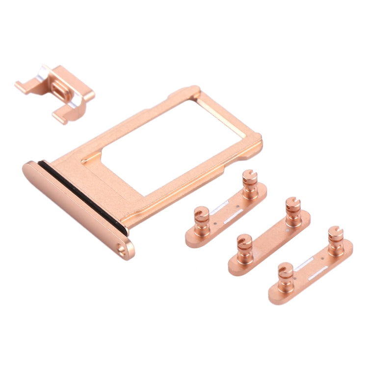 Vassoio scheda + Tasto controllo volume + Tasto accensione + Tasto vibrazione interruttore Mute per iPhone 8, For iPhone 8