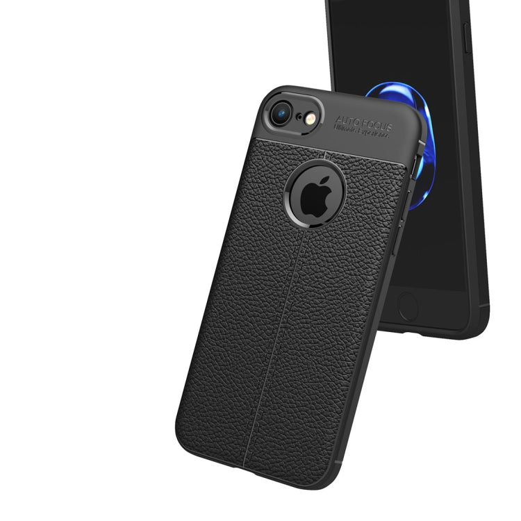 Custodia TPU con Texture Litchi per iPhone 8 e 7