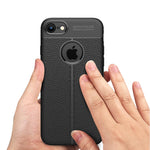 Custodia TPU con Texture Litchi per iPhone 8 e 7