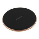 Caricabatterie wireless Qi ricarica rapida nero oro