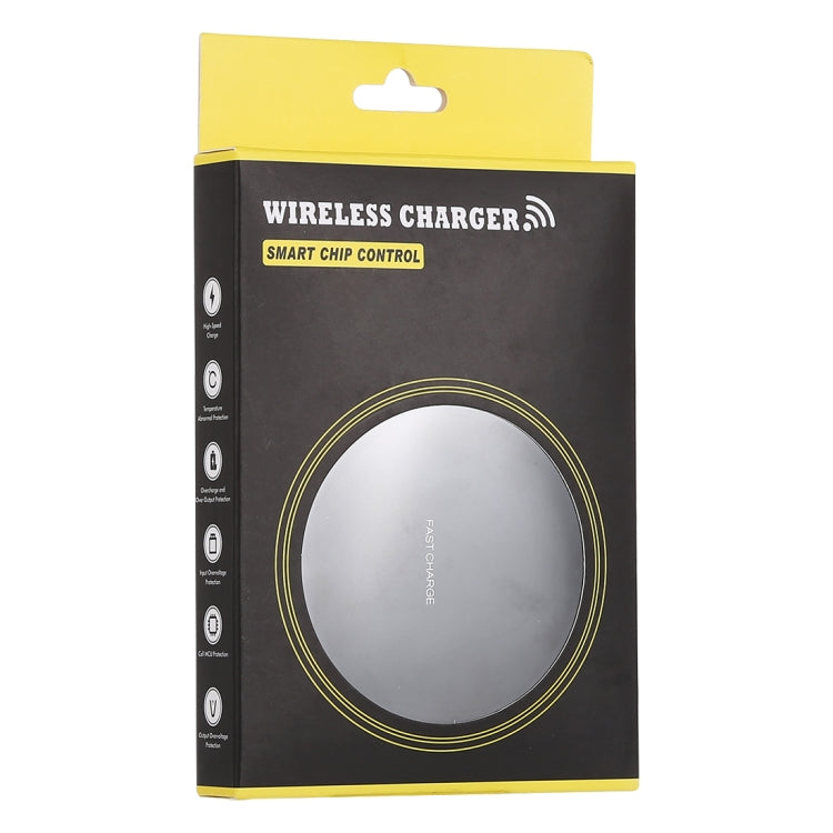 Caricabatterie wireless Qi ricarica rapida nero oro