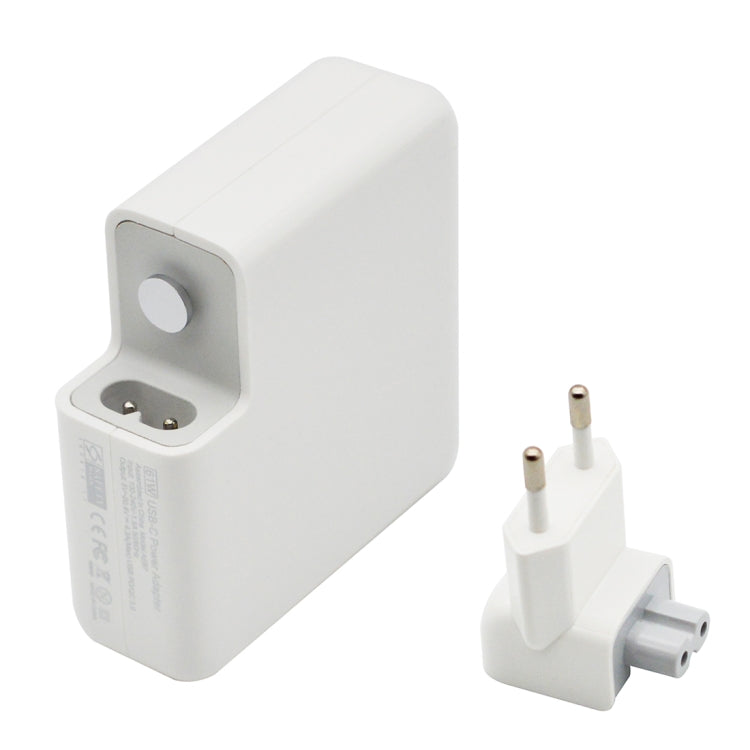 Caricabatterie portatile 87W con cavo Type-C 1,8m per MacBook Pro