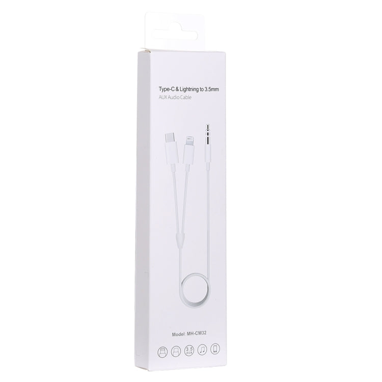 Cavo audio per telefono cellulare con jack da 8 pin e tipo C a 3,5 mm MH-CM32, MH-CM32