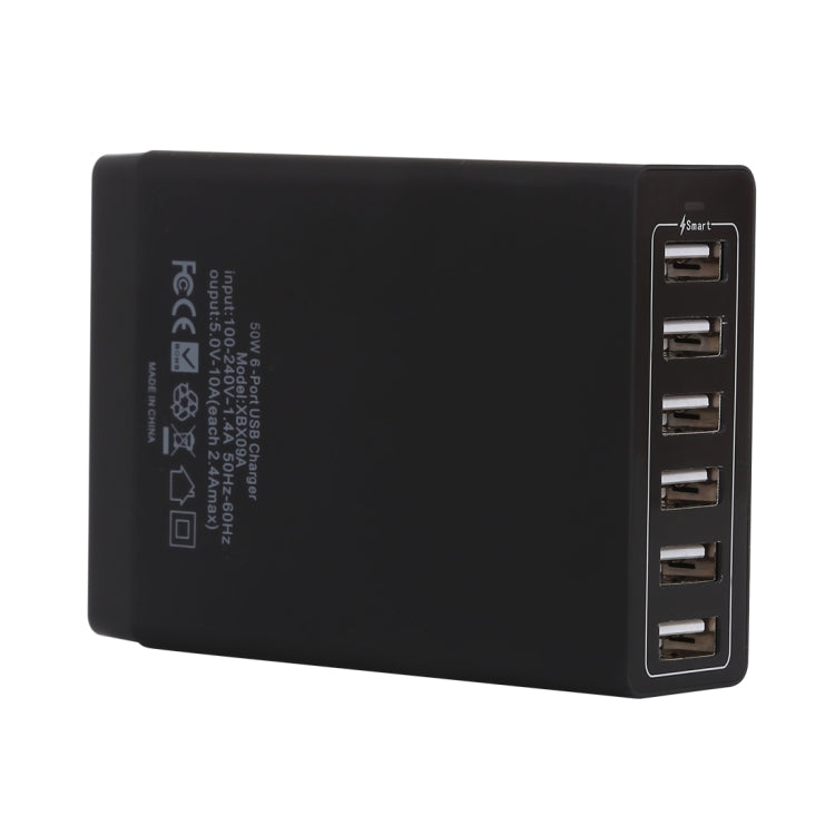 Caricatore da viaggio rapido 50W 6 porte USB