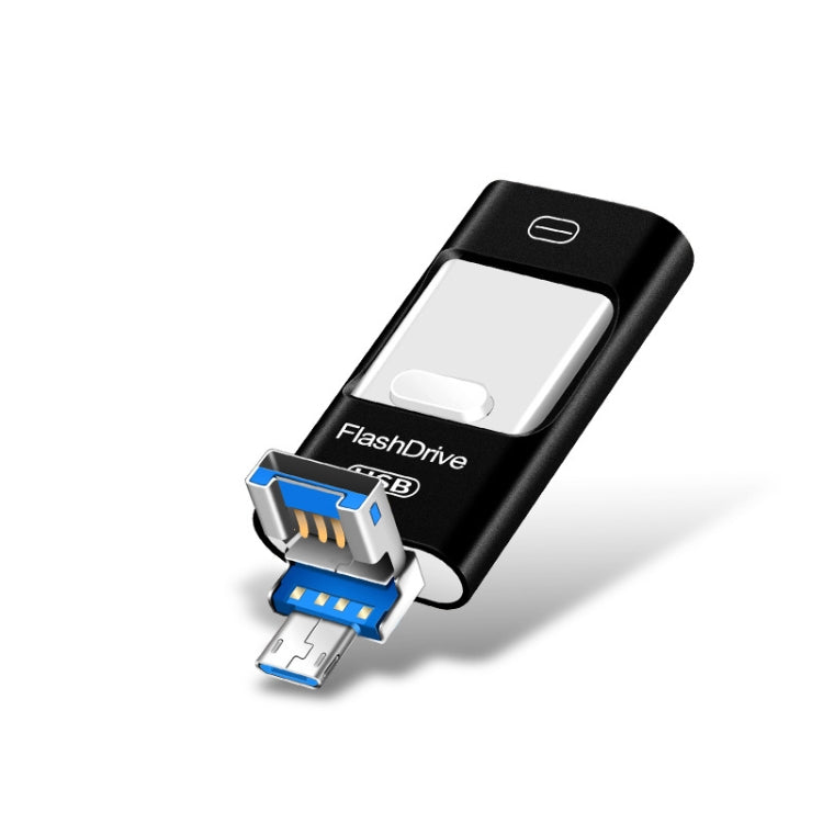 Chiavetta USB in metallo a doppio uso per computer USB 3.0 + 8 pin da 128 GB + Mirco USB Android iPhone, 128GB USB 3.0