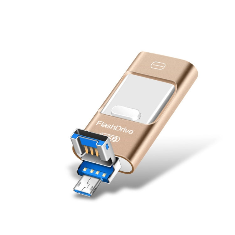 Chiavetta USB in metallo a doppio uso per computer USB 3.0 + 8 pin da 128 GB + Mirco USB Android iPhone, 128GB USB 3.0