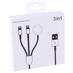 Cavo ricarica magnetico 3 in 1 per iPhone e Apple Watch