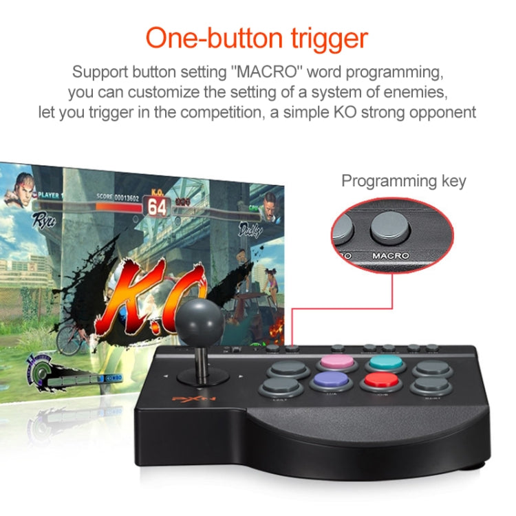 PXN PXN-0082 Gladiator Street Machine Maniglia da gioco Controller a bilanciere per Nintendo Switch / PC / Sistema Android / PS3 / PS4 / XboxOne, PXN-0082