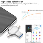 Unità Flash USB 3.0 64GB 4 in 1 con OTG