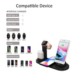 Caricatore wireless 5 in 1 per smartphone e accessori