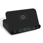 Caricatore USB QC 3.0 7 in 1 con supporto