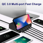 Caricabatterie USB QC 3.0 7 in 1 con supporto smartphone