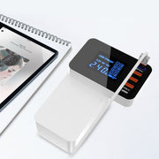 Caricabatterie USB 3.0 QC 40W con display LED