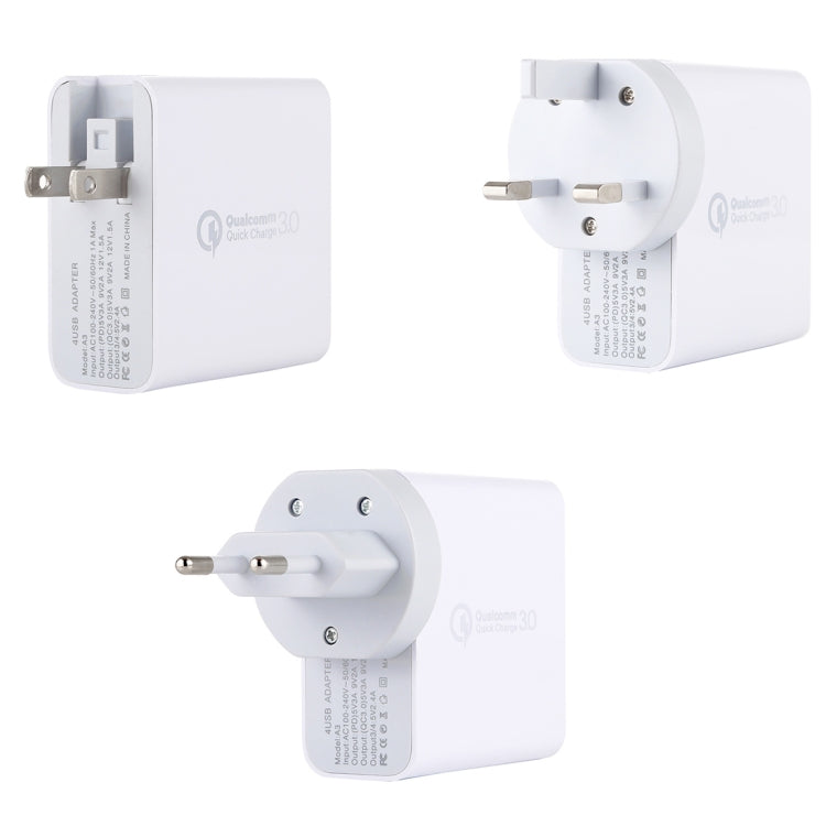 Set Caricabatterie da Viaggio A3 PD 18W USB-C QC3.0