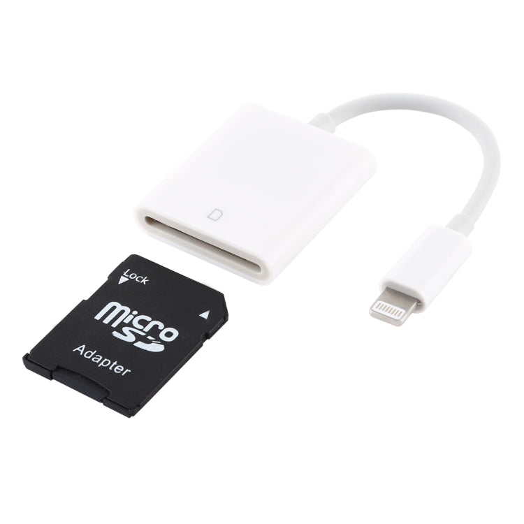 Adattatore per lettore di fotocamere da 8 pin a scheda SD NK105, compatibile con i sistemi IOS 9.1 e versioni successive, NK105