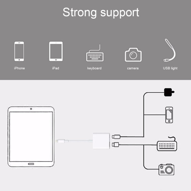 Adattatore per lettore di fotocamere NK101 da 8 pin a USB, compatibile con i sistemi IOS 9.1 e versioni successive, NK101