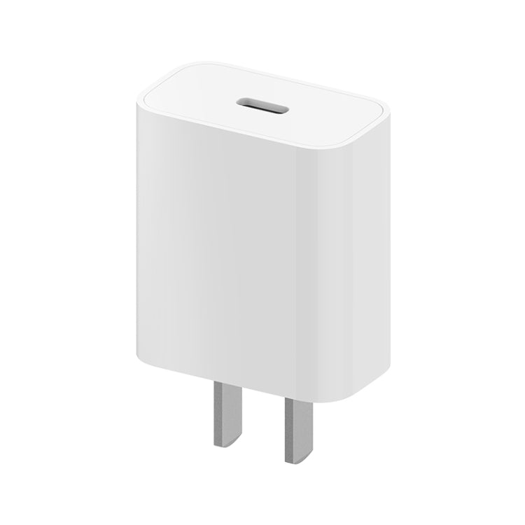 Caricabatterie da viaggio originale Xiaomi AD201 da 20 W con interfaccia singola USB-C / Type-C, versione a ricarica rapida, presa americana, 20W