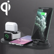 Supporto Caricabatterie Wireless Qi 10W 6 in 1