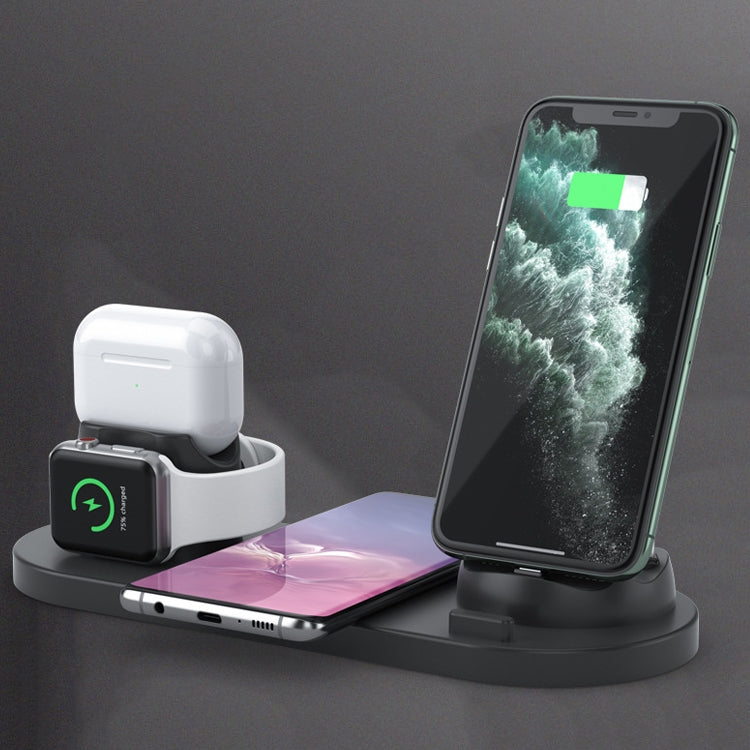 Caricabatterie Wireless Qi 10W 6 in 1 per smartphone