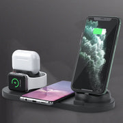 Supporto Caricabatterie Wireless Qi 10W 6 in 1