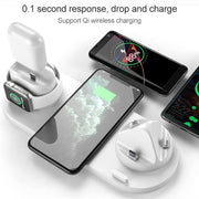 Supporto Caricabatterie Wireless Qi 10W 6 in 1