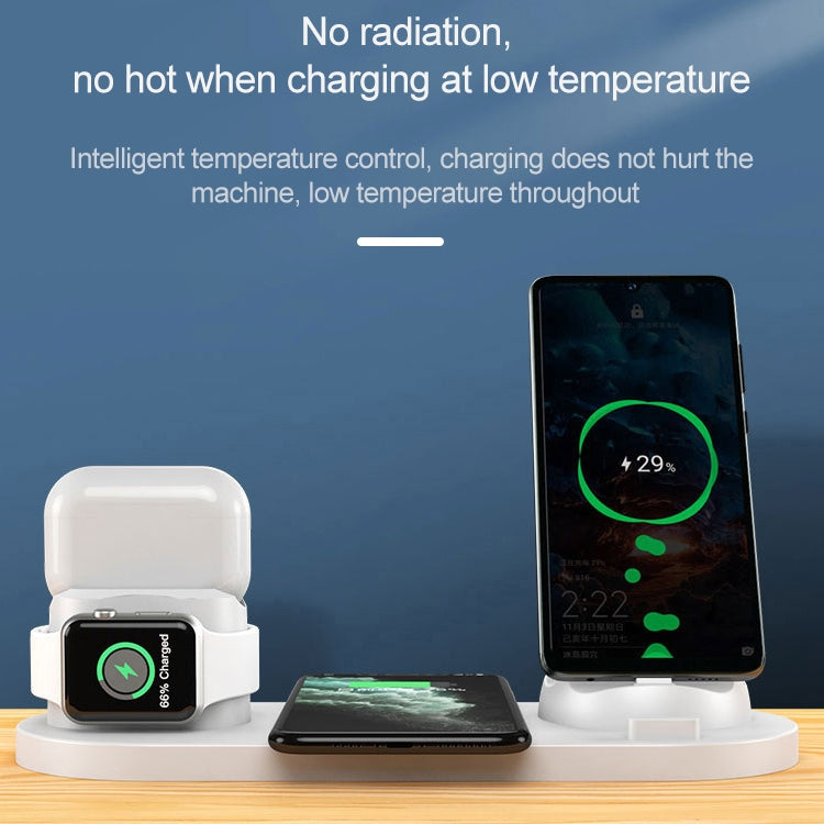 Caricabatterie Wireless Qi 10W 6 in 1 per smartphone