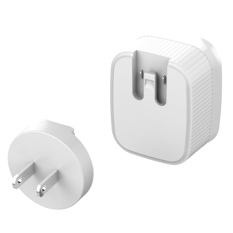 LDNIO A201 Caricatore adattatore per telefono cellulare con ricarica diretta doppia USB 2.4A con cavo dati a 8 pin, 8 Pin