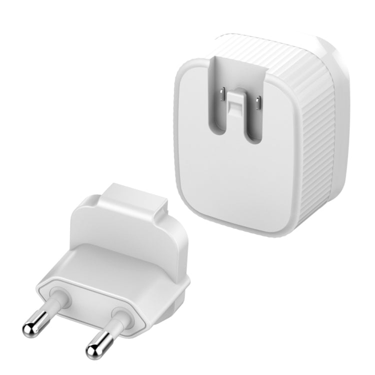LDNIO A201 2.4A Caricatore adattatore per telefono cellulare con ricarica diretta doppia testa USB da viaggio con cavo dati micro USB, Micro USB