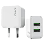 LDNIO A2201 Caricatore Doppio USB 2.4A con Cavo 8 Pin