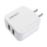 LDNIO A2201 Caricatore Doppio USB 2.4A con Cavo 8 Pin