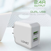 LDNIO A2201 Caricatore Doppia USB 2.4A