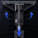 USAMS US-ZJ058 Supporto da auto a gravità retrattile per smartphone da 4,7 - 7 pollici, ZJ058