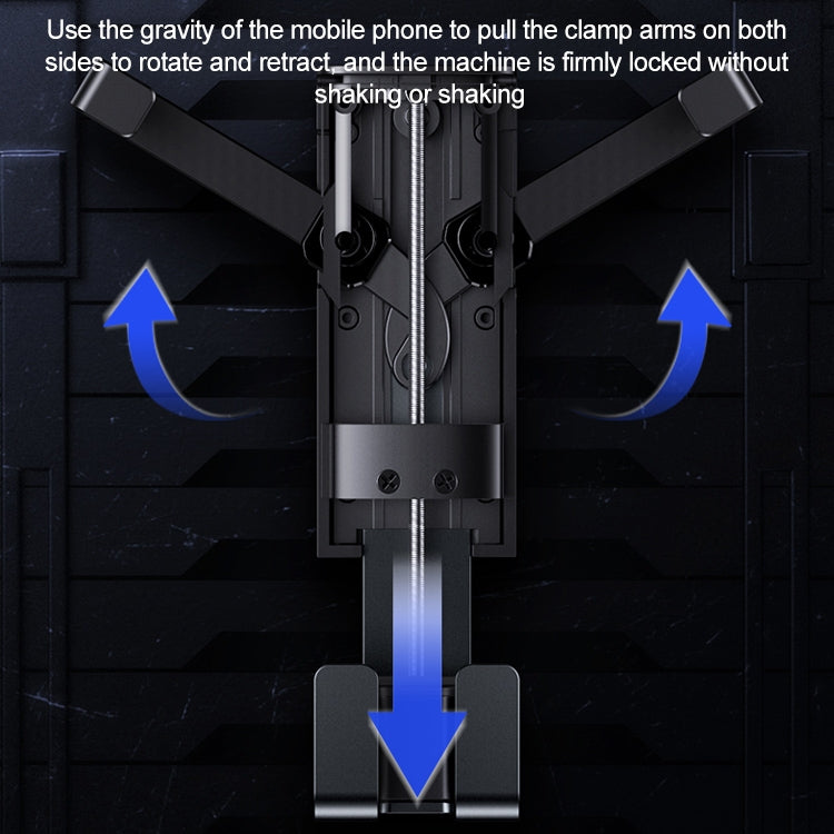 USAMS US-ZJ058 Supporto da auto a gravità retrattile per smartphone da 4,7 - 7 pollici, ZJ058
