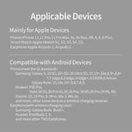 Caricabatterie wireless magnetico Z5A per smartphone e AirPods