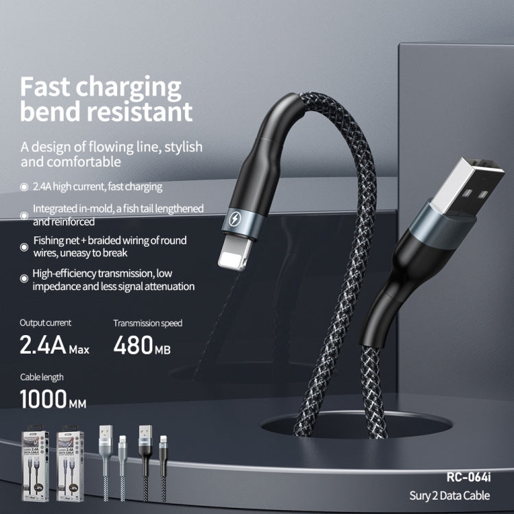 Cavo dati USB REMAX RC-064i 1 metro 2.4A per iPhone iPad