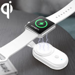 848 Caricabatterie wireless portatile universale con alimentazione mobile e magnetica per Apple Watch serie 6/5 / SE / 4/3/2/1
