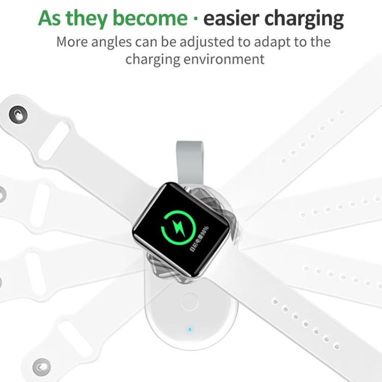 848 Caricabatterie wireless portatile universale con alimentazione mobile e magnetica per Apple Watch serie 6/5 / SE / 4/3/2/1