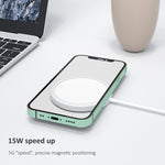 Caricabatterie wireless magnetico Magsafe 15W rotondo