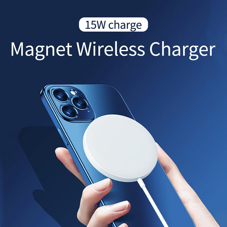 Caricabatterie wireless magnetico Magsafe 15W rotondo