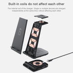 Caricabatterie wireless pieghevole 3 in 1 per iPhone e Apple Watc