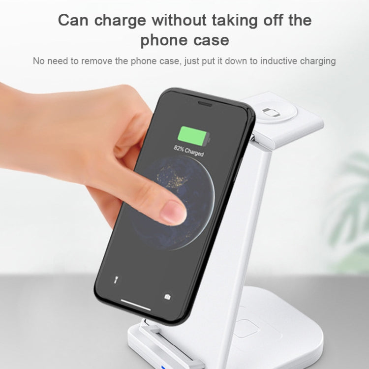 Caricabatterie wireless pieghevole 3 in 1 per iPhone e Apple Watc