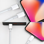 Cavo dati di ricarica rapida AWEI CL-68 3A Type-C / USB-C a 8 pin PD, lunghezza: 1 m