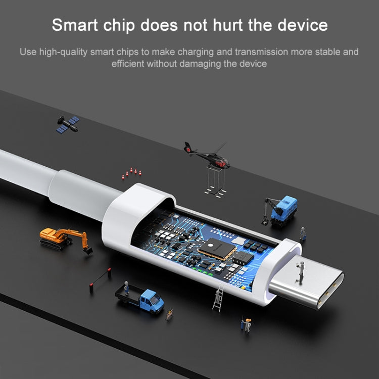 Cavo dati di ricarica rapida AWEI CL-68 3A Type-C / USB-C a 8 pin PD, lunghezza: 1 m