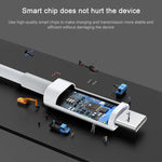 Cavo dati di ricarica rapida AWEI CL-68 3A Type-C / USB-C a 8 pin PD, lunghezza: 1 m