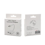FT_AC42 2 in 1 18 W PD USB-C/tipo-C maschio a USB-C/audio tipo-C + adattatore audio femmina di ricarica USB-C/tipo-C