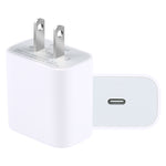 Caricatore USB-C 20W con presa americana compatibile Type-C