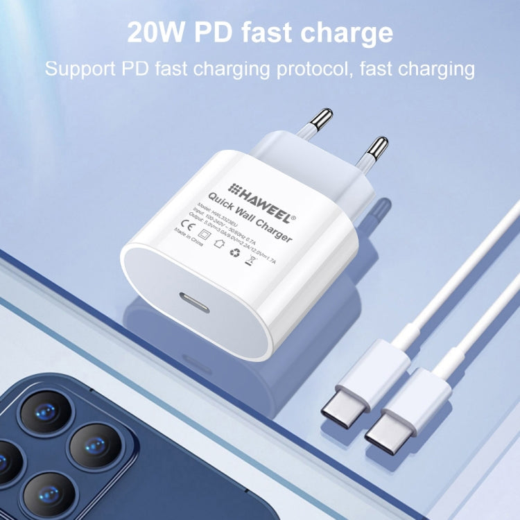 Caricatore USB-C 20W con presa americana compatibile Type-C
