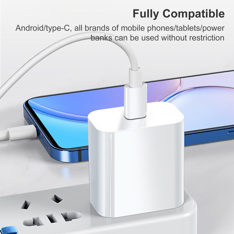 Caricatore USB-C 20W con presa americana compatibile Type-C