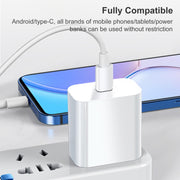 Caricatore da viaggio con interfaccia singola USB-C/Type-C PD da 20 W, presa americana, 20W US Plug