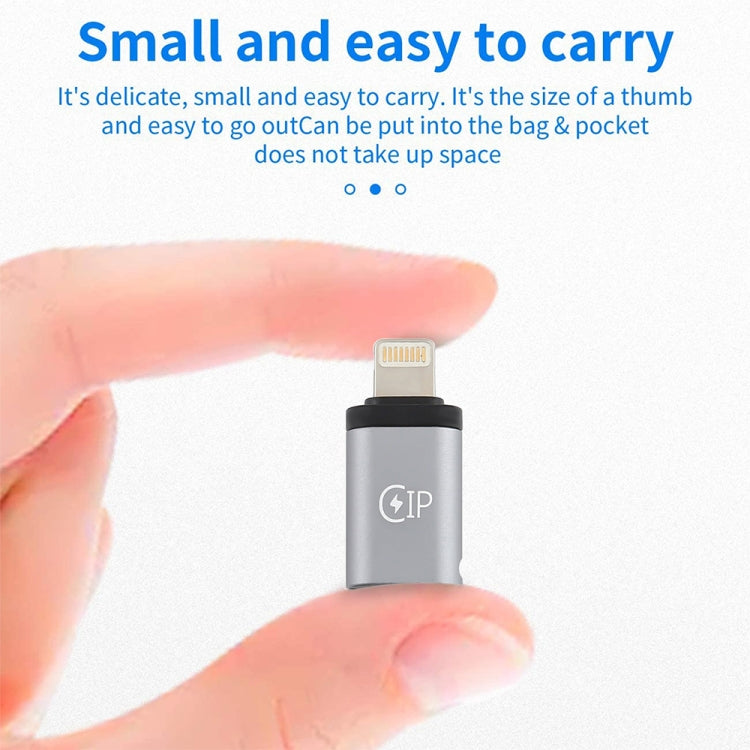 Adattatore 8 pin maschio a USB-C femmina per dispositivi Type-C